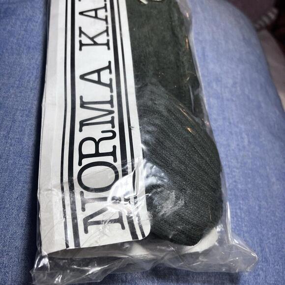 Norma Kamali Socks Vintage ‎ Size 6-7 Green Made In USA 80s/90s - Picture 1 of 9